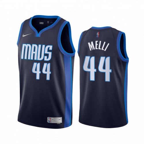 Dallas Dallas Mavericks #44 Nicolo Melli Navy Womens NBA Swingman 2020-21 Earned Edition Jersey Womens