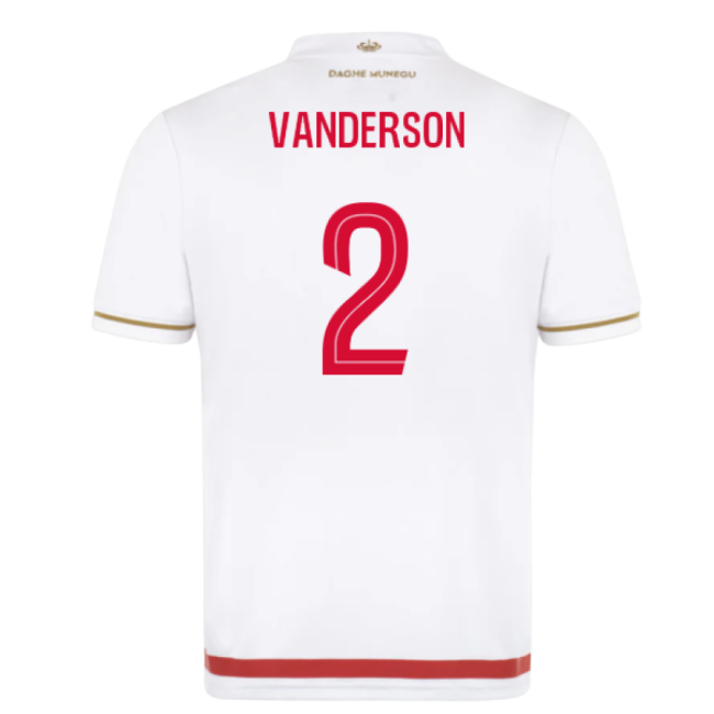Monaco Official 2025-2026 Home Shirt (Vanderson 2) | Discounted