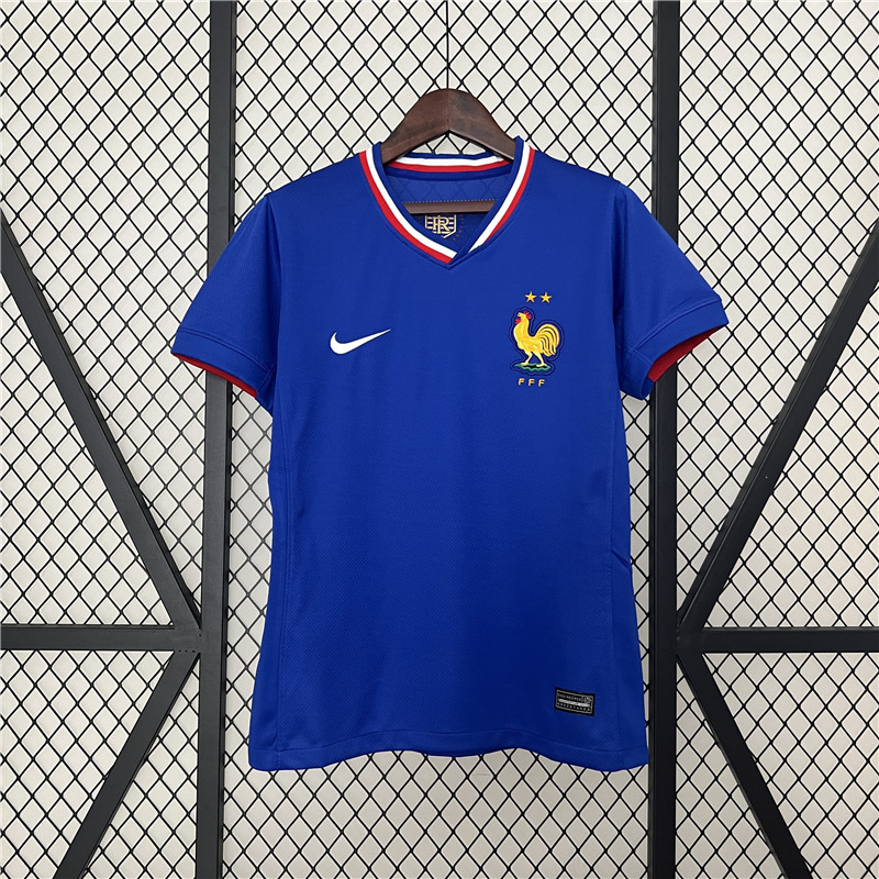 Durable UEFA Euro 2024 France Home Women's Football Shirt Soccer