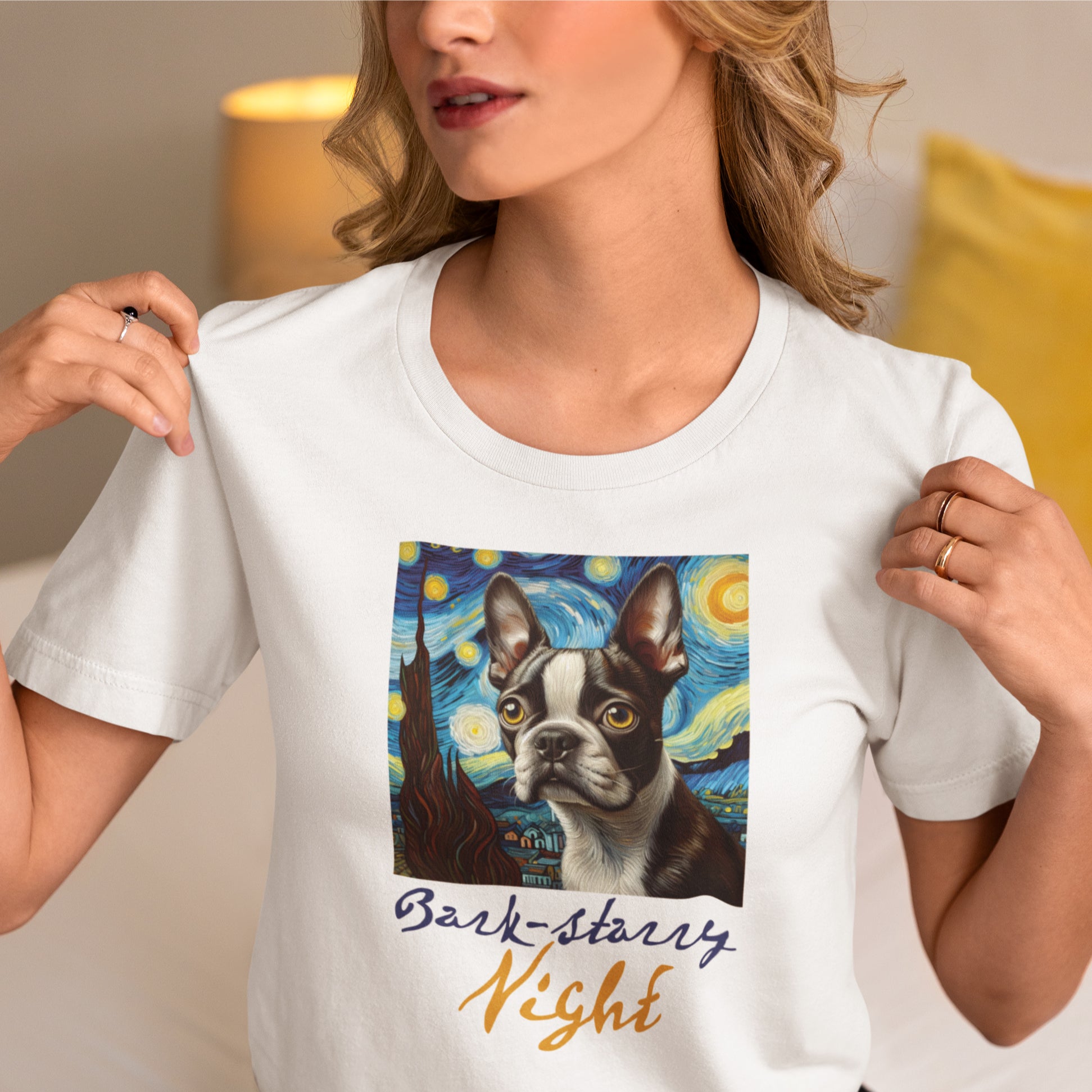 Fashion-Forward Lily - Unisex Tshirts For Boston Terrier Lovers for S...