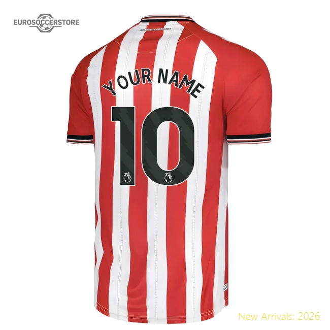 Official 2025-2026 Sunderland Home Shirt (your Name) - Premium