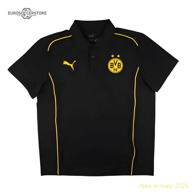 Trending 2024-2025 Borussia Dortmund Casuals Polo Shirt (Black)