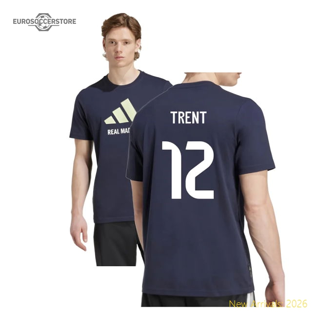 2025-2026 Madrid Real Madrid Seasonal Graphic Tee (Legend Ink) (Trent
