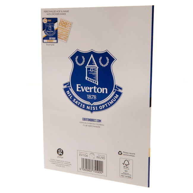 Authentic 2025-2026 Everton English Football Home Shirt