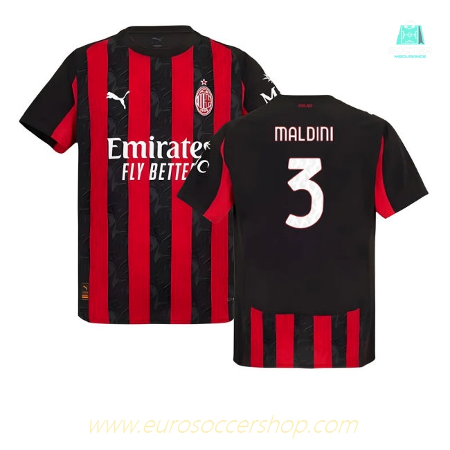 2025-2026 AC Milan Authentic Home Shirt (Maldini 3)