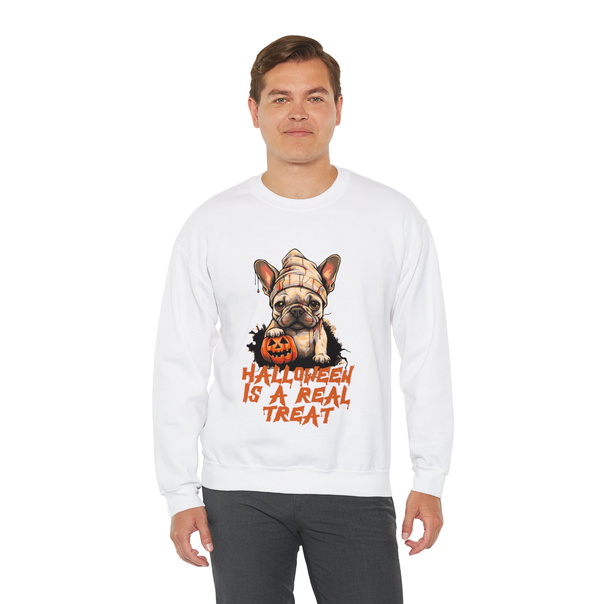 Real - Casual Treat Halloween Unisex Sweatshirt Everyday Use