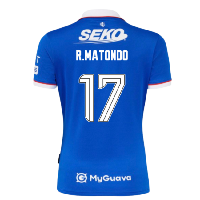 2025-2026 Rangers Replica Home Home R.matondo 17 - Classic Comfort