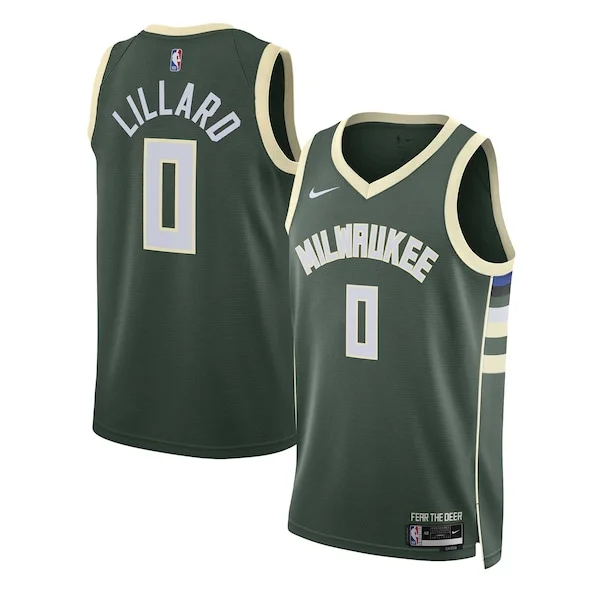Damian Lillard MIL Swingman Jersey - retro Basketball - Green