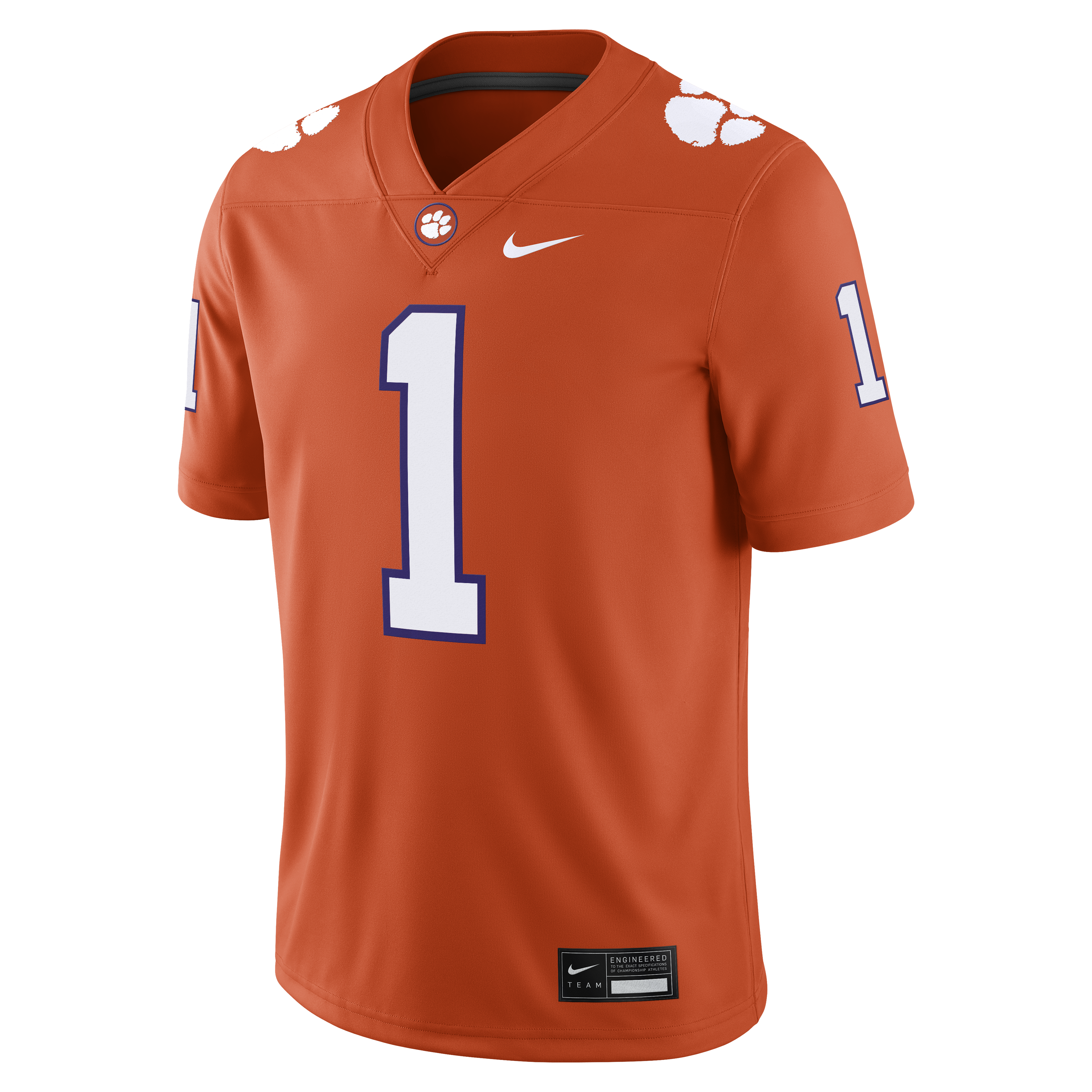 [NJP] T.J. Moore Clemson Tigers Game Football Jersey - Orange