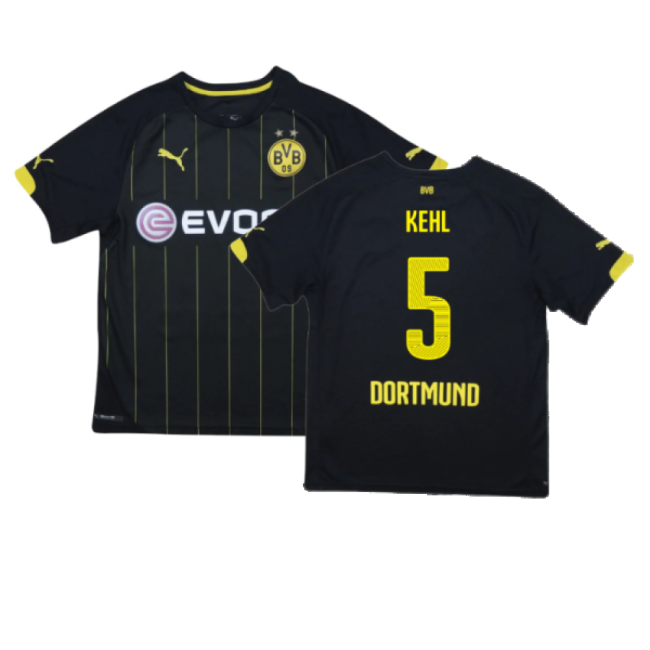 Trending Borussia Dortmund 2014-16 Away Shirt ((Very Good) S) (Kehl 5)