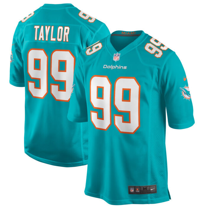 None Men's Fan Favorite MIA Dolphins Premium Material Jersey