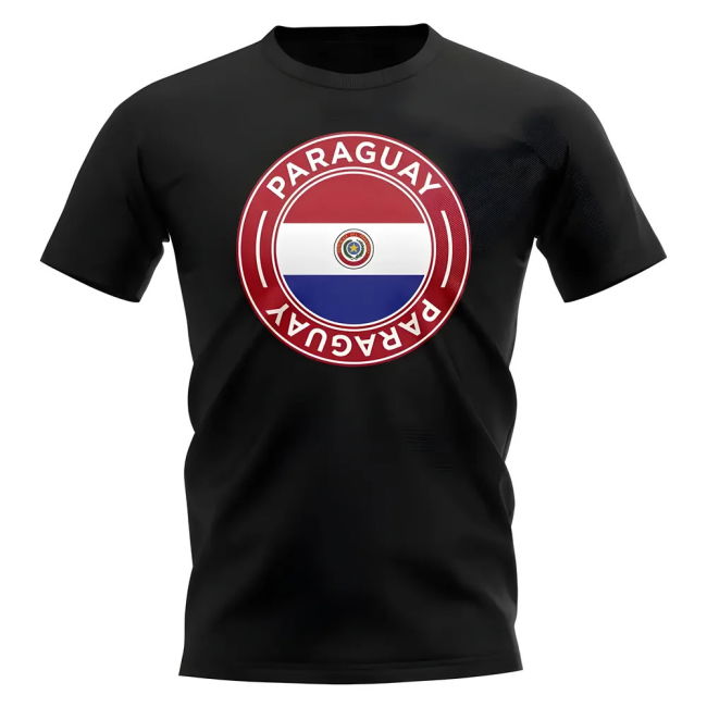 Match Paraguay Football Badge T-Shirt (Black) Player Cup