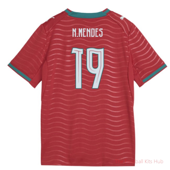 2026-2027 Portugal Home Shirt (Kids) (N.Mendes 19)