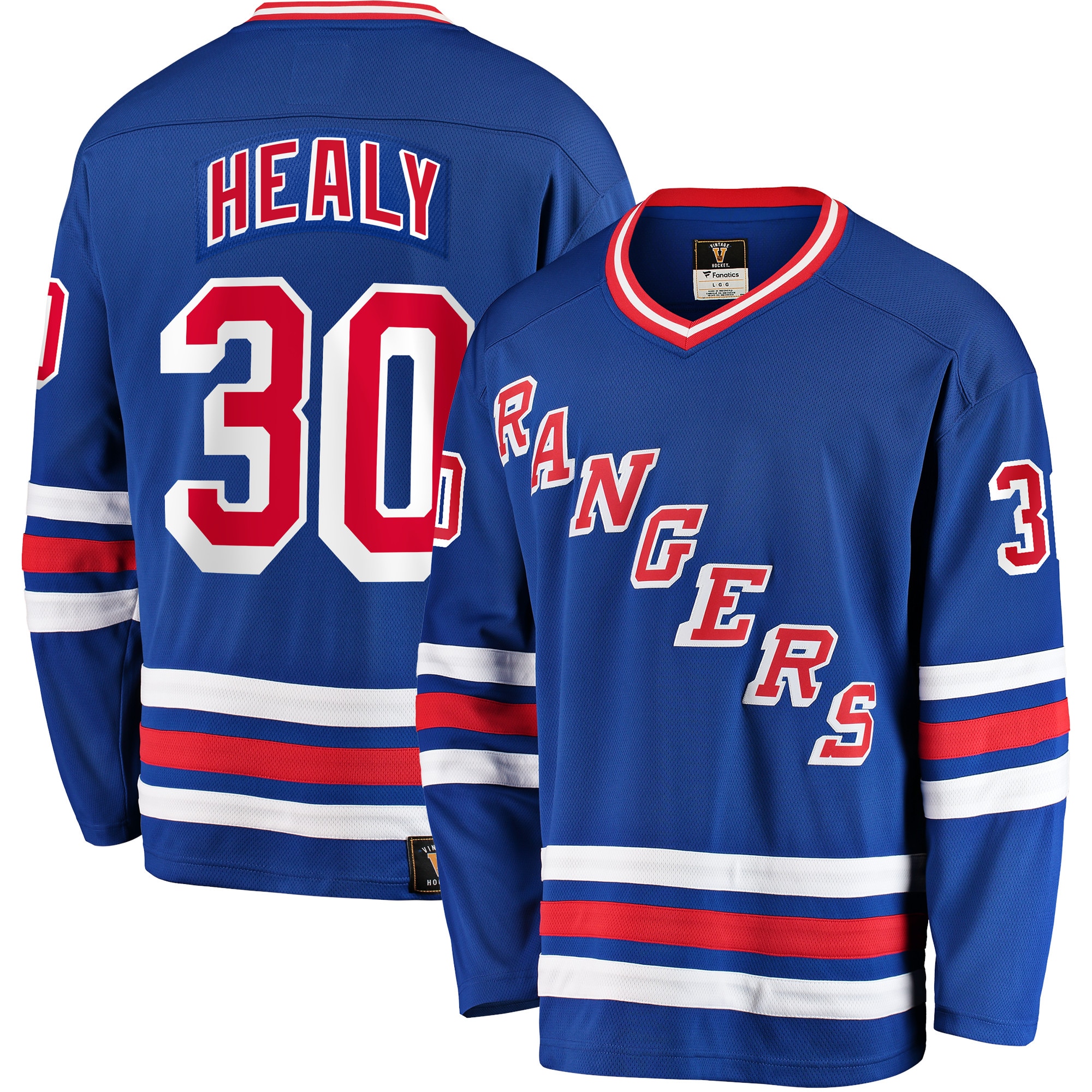 [SJH] Women's Glenn Healy New York Rangers Premier Breakaway Retired Player Jersey - Blue