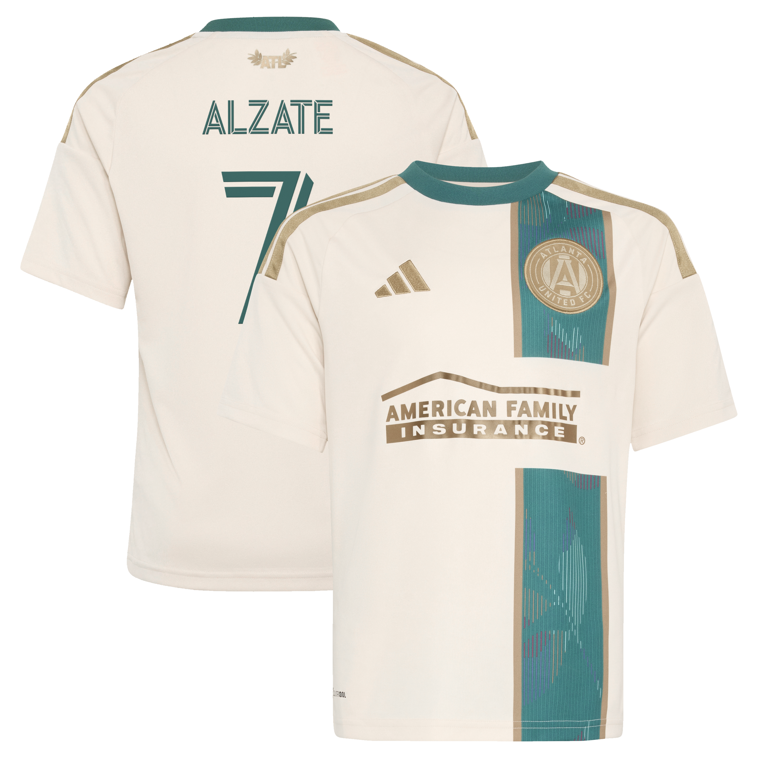 [JED] Steven Alzate Atlanta United FC Youth 2026 Spirit of '96 Replica Jersey - Tan