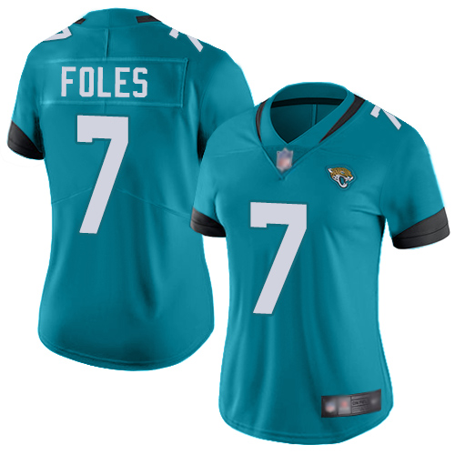 NFL J J Jaguars #7 Nick Foles Green Limited Jersey - High Quality