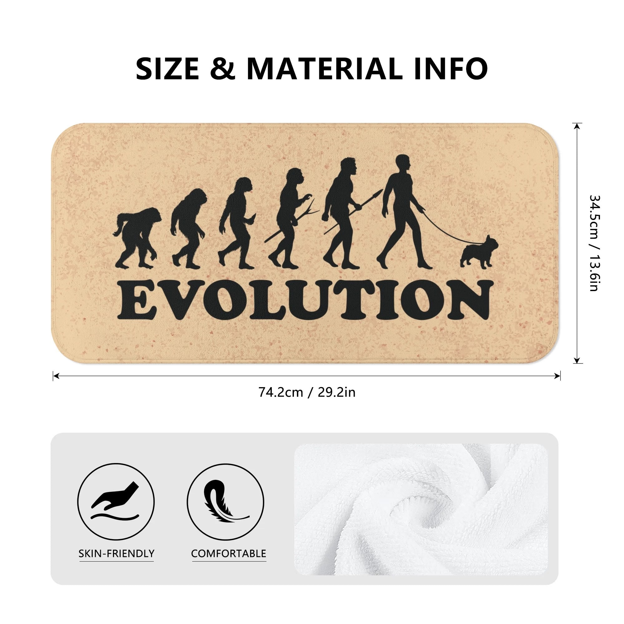 Lifestyle-Driven Biggie - Towel For Frenchie Lovers for Casual Outings