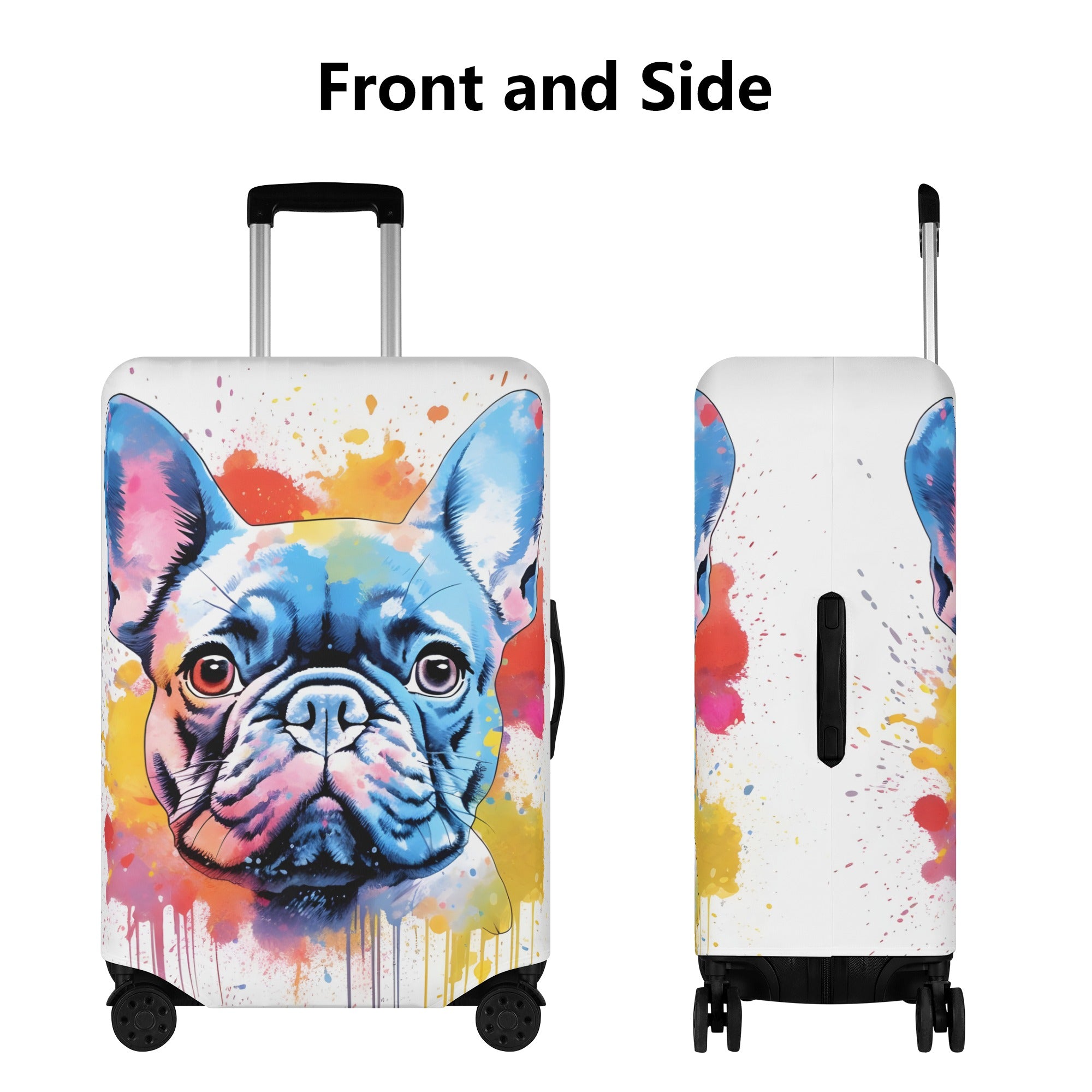 French Bulldog Hugo Luggage Cover Cute Frenchie Essential