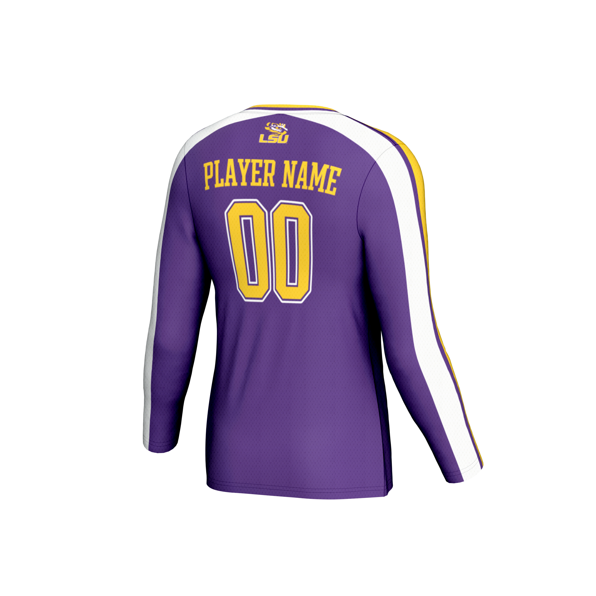 [NJP] LSU Tigers GameDay Greats Unisex NIL Pick-A-Player Lightweight Collegiate Volleyball Fashion Jersey - Purple