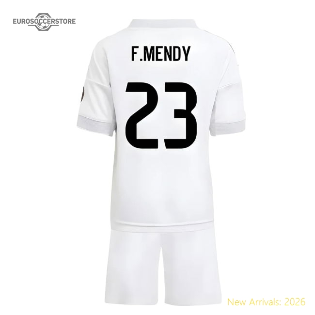 Real Madrid 2024-25 Home Fan Version For Adults (F.Mendy Game Day Jersey