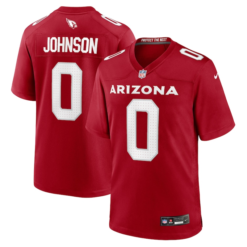 None Will Johnson AZ Cardinals Genuine Fan Apparel Game Day Wear