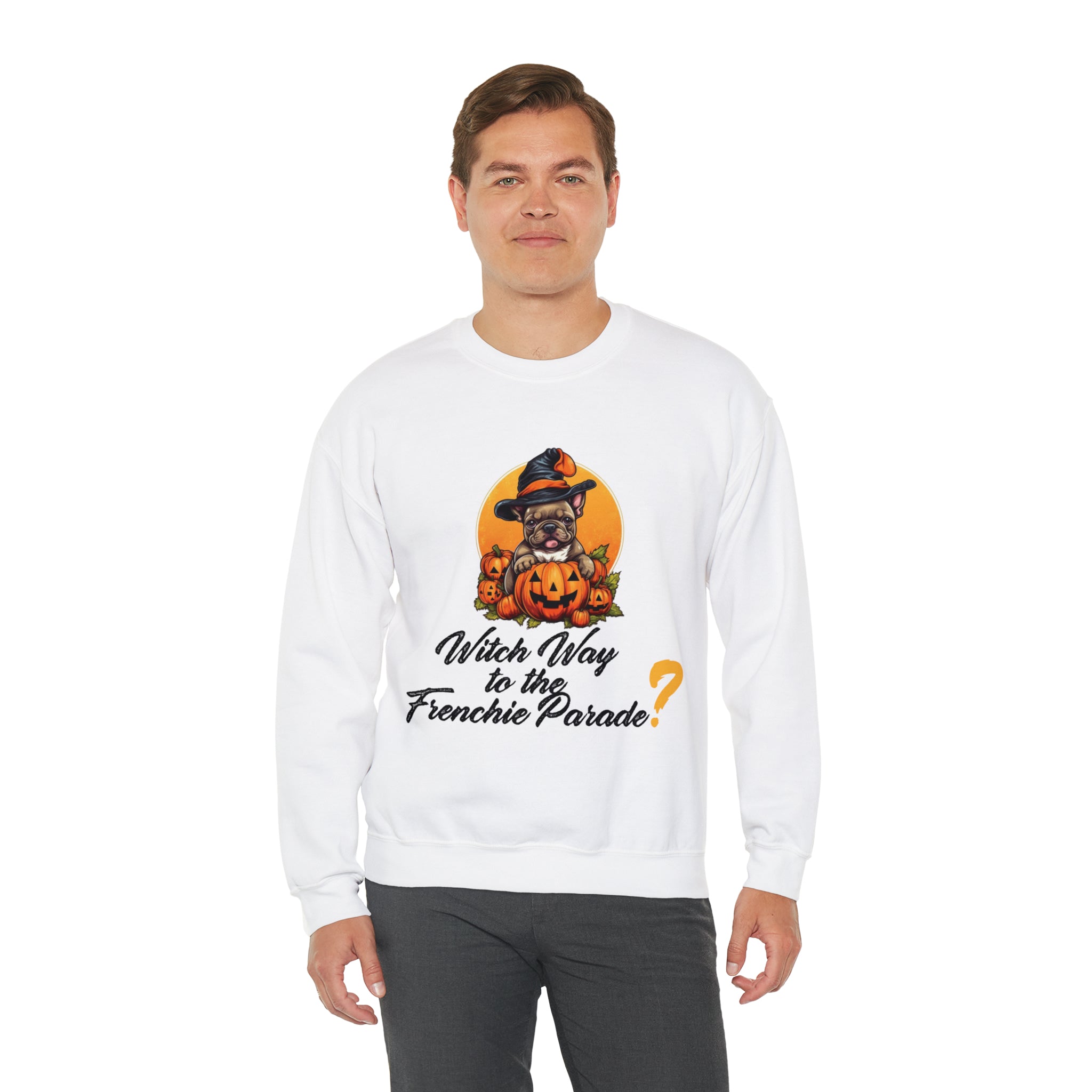 French Bulldog Witch Way Halloween Unisex Sweatshirt Comfy Pet Product