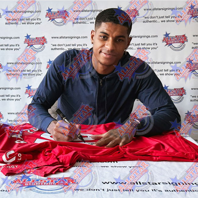 Manchester United FC Bruno Fernandes & Rashford Signed Jerseys (Dua...