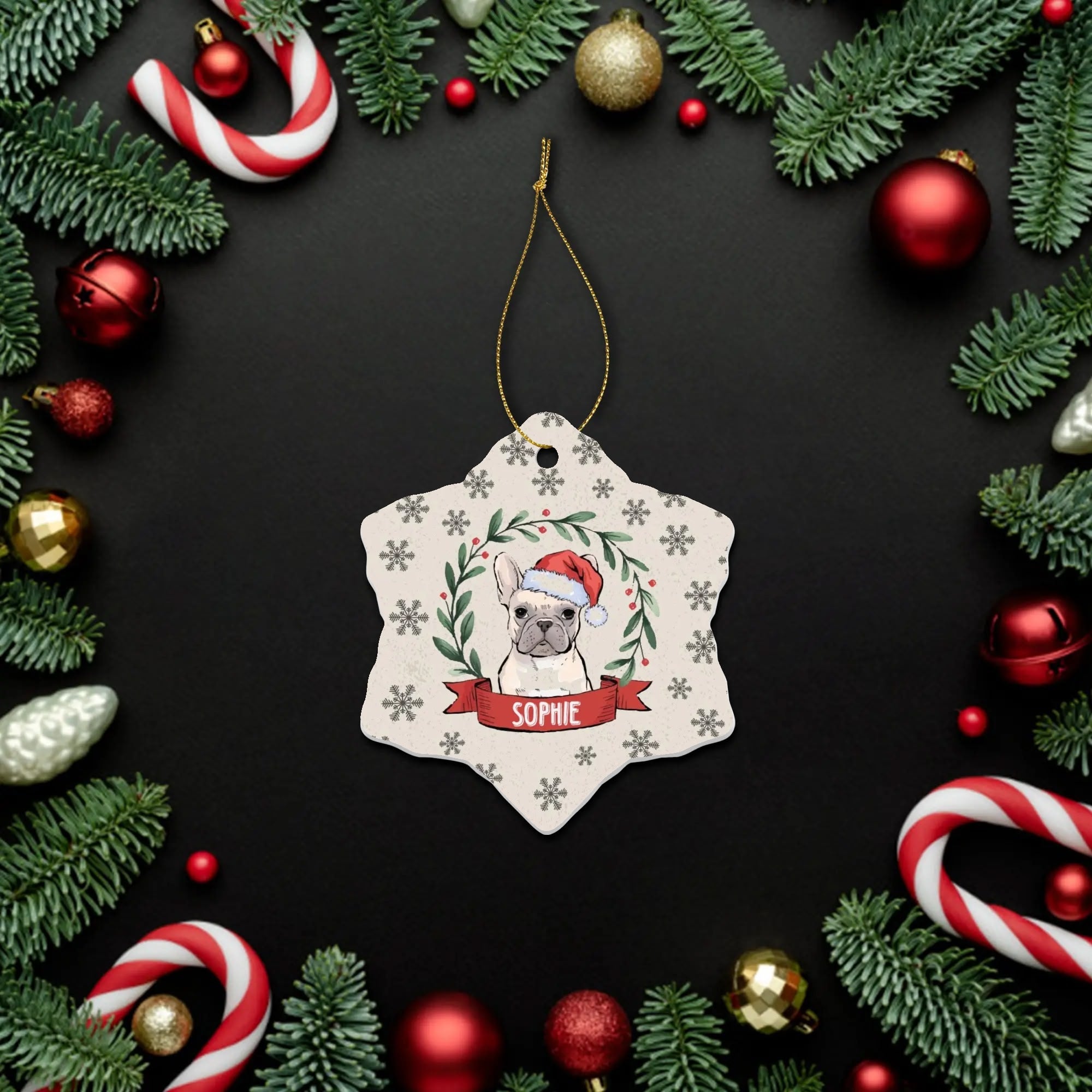 French Bulldog Lover Personalized Ornaments For Frenchie Lovers With