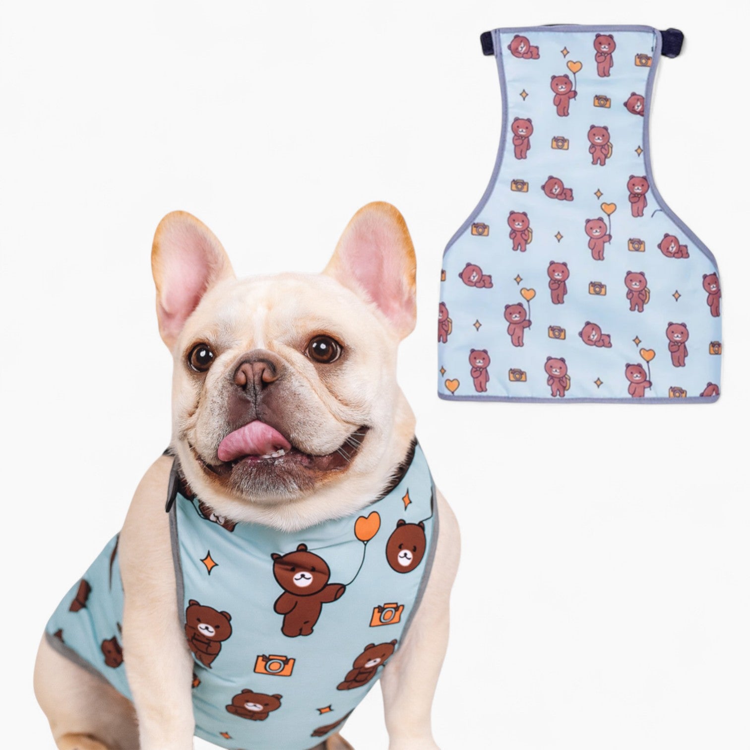 Premium Coolie Frenchie Cooling Vest – Summer Belly Protection Comfor...