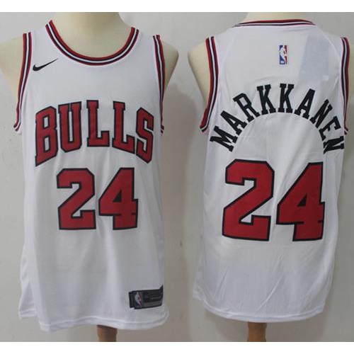 White Nike Chicago Bulls #24 Jersey - Breathable Material Quality