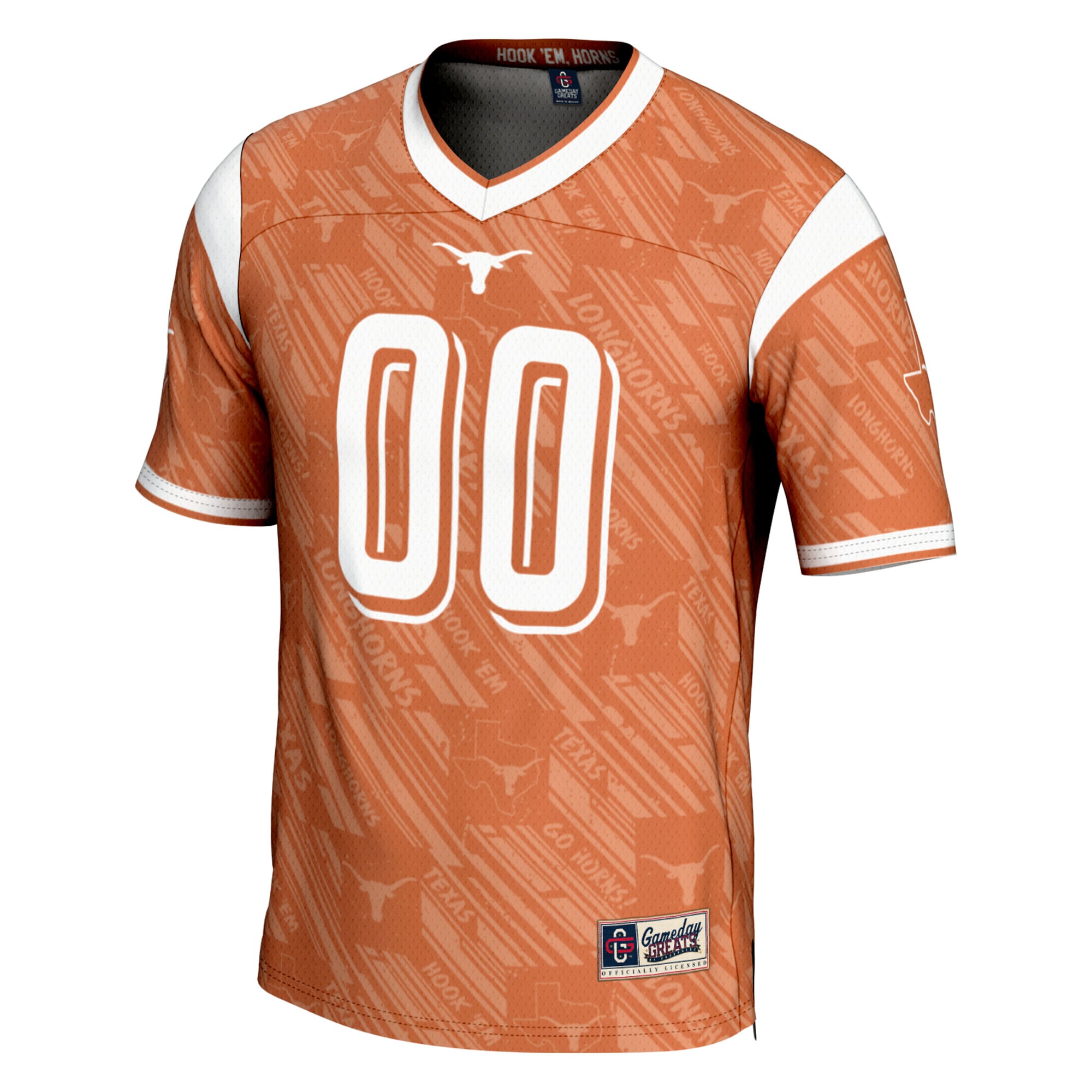 [DDG] Texas Longhorns GameDay Greats Highlight Print NIL Pick-A-Player Football Jersey - Texas Orange