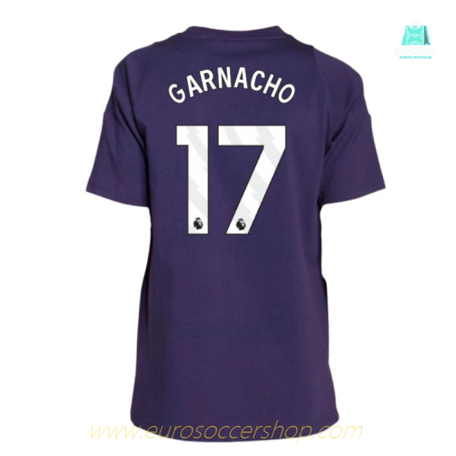 2025-2026 Man Utd Training Tee (Aurora Plum) - Kids (Garnacho 17)