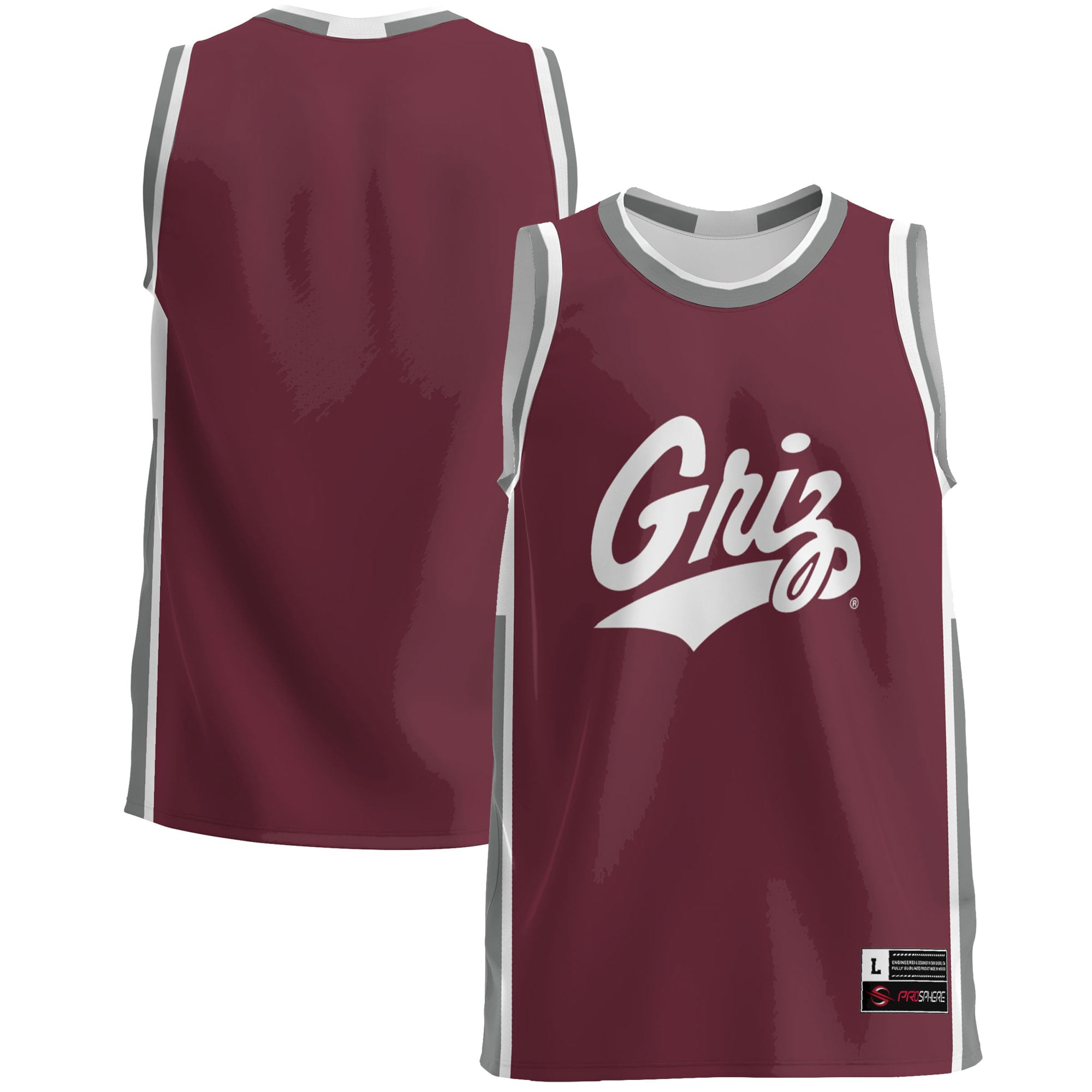 [NJP] Youth Montana Grizzlies GameDay Greats Lightweight Basketball Jersey - Maroon