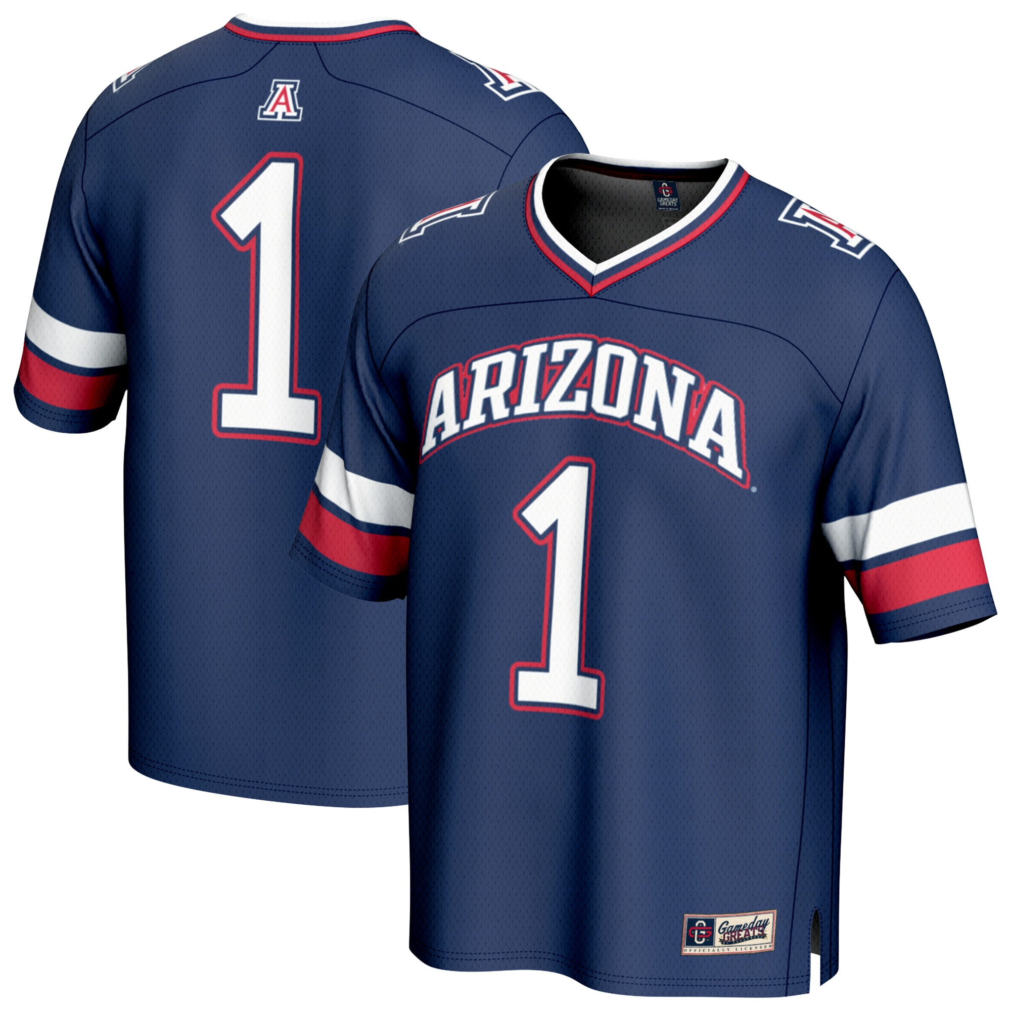 #1 Arizona Wildcats GameDay Greats Youth Collegiate Football Fashion 2026/2027 Football Jersey - Navy