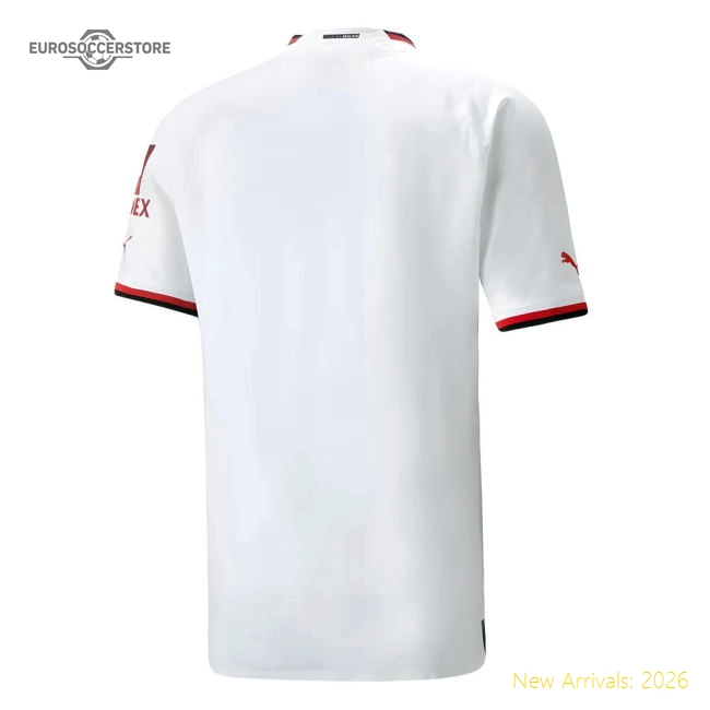 Ac Milan Away High-end Jersey Durable Premium Fabric Breathable
