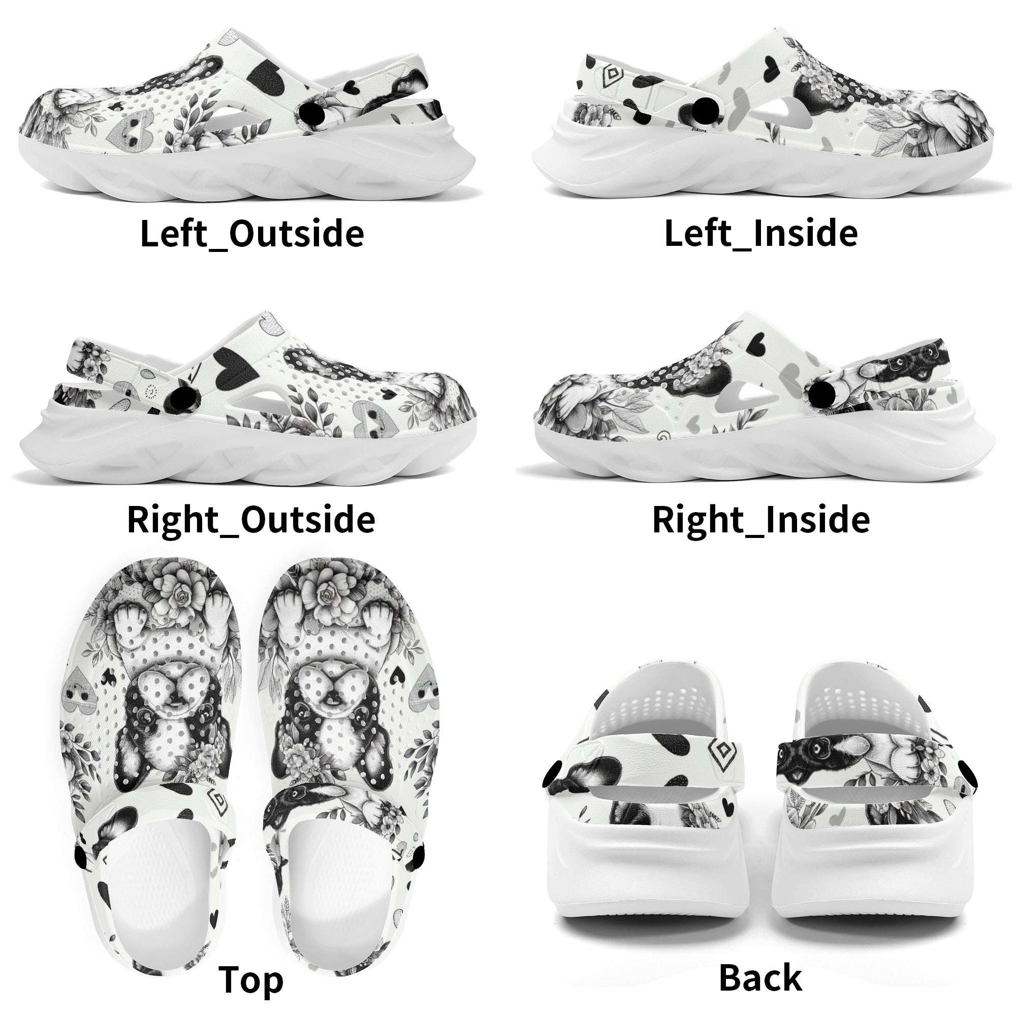 French Bulldog Riley Summer Hollow Out Clogs Practical Pet Supply