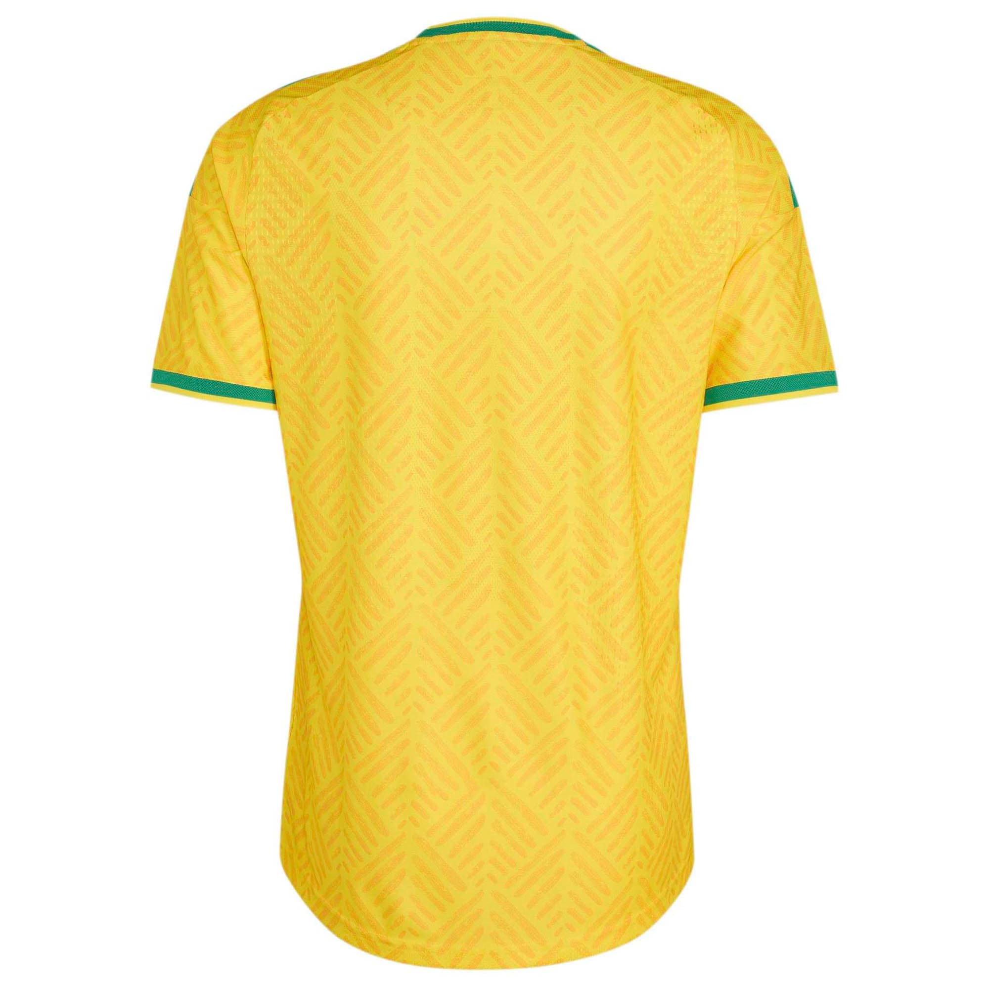 [SJH] South Africa National Team Home On-Field Authentic Jersey - Yellow