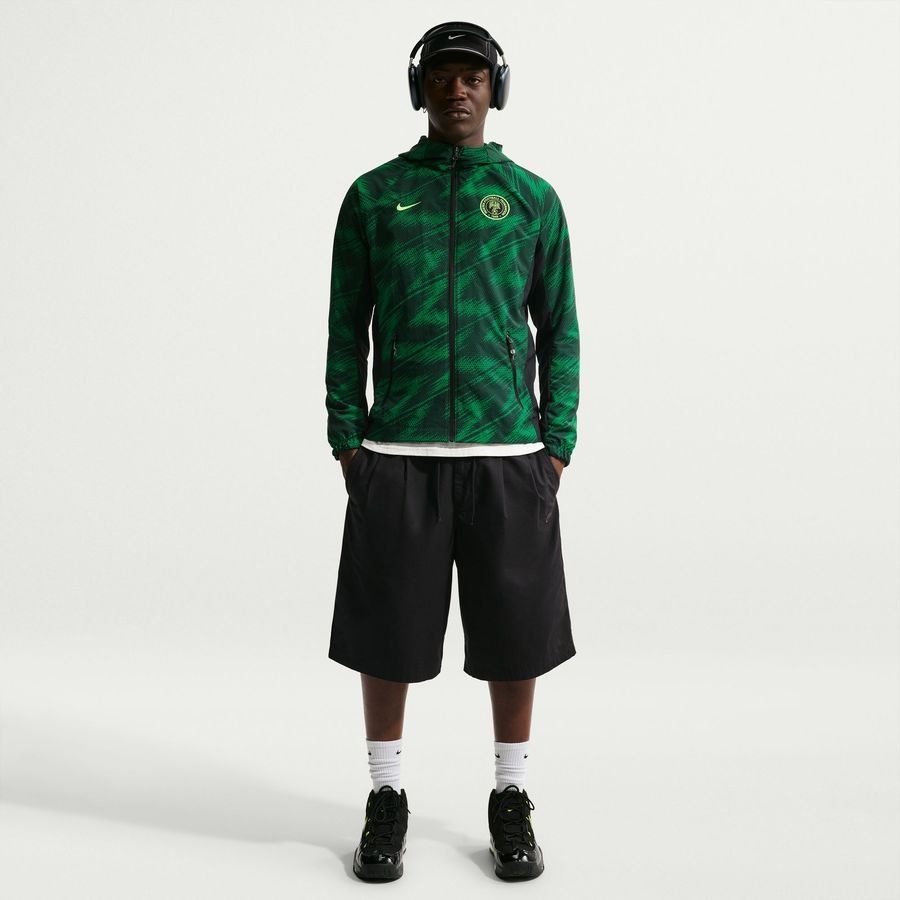 [KK] Nigeria Jacket Dri FIT AWF Woven Pine Green/Black/Electric Training Green
