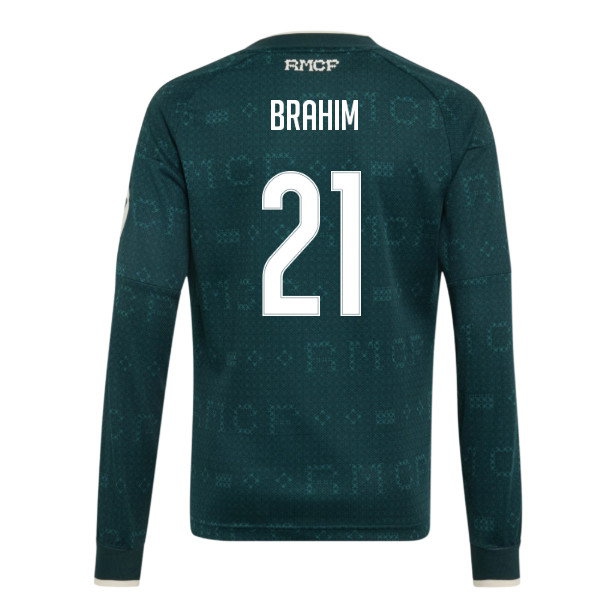 2026-2027 Real Madrid Away Long Sleeve Shirt (Kids) (Brahim 21)