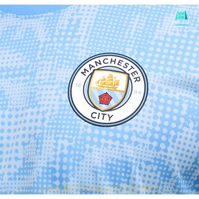 2025-2026 Man City Training Jersey (Light Blue) (Haaland 9)