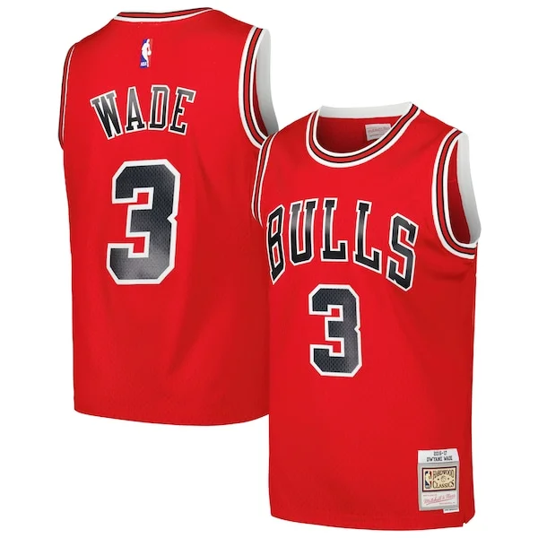 Professional Dwyane Wade CHI NBA Jersey - Red - Great Value