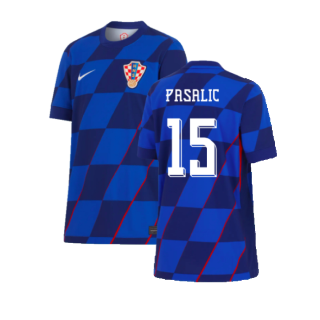 Pasalic 15 Original Replica Croatia Away Fan Shirt for Kids