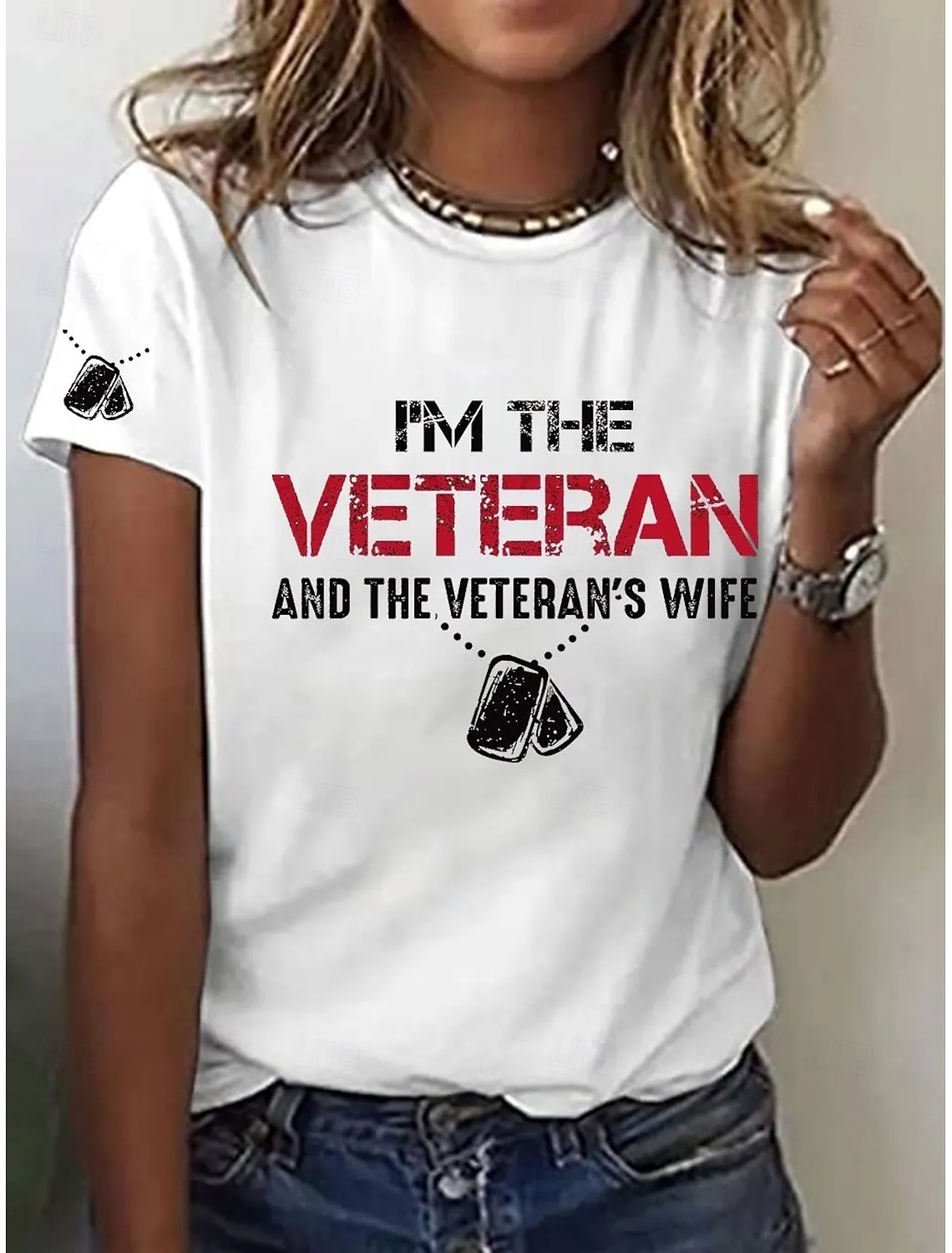 American Independence Day Women's T Shirt Print Graphic American Flag Vintage Stylish Classic Short Sleeve V Neck Regular Tops Casual Daily White-Blue White Red White Summer Spring Fall Winter