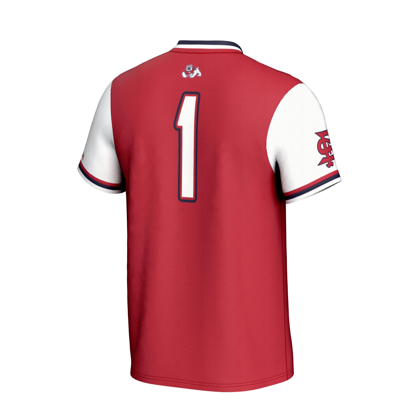 Fresno State Bulldogs GameDay Greats Unisex Lightweight Softball Fashion Jersey - Red