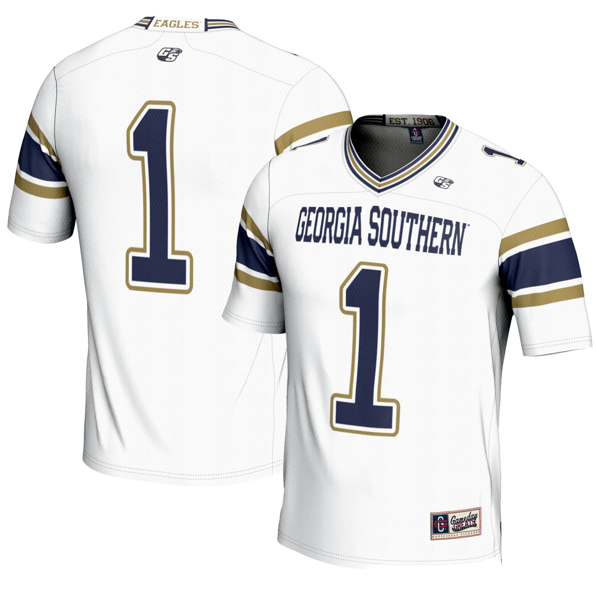 Georgia Southern Eagles #1 Football Jersey - White | Stadium Series 26/27 Season