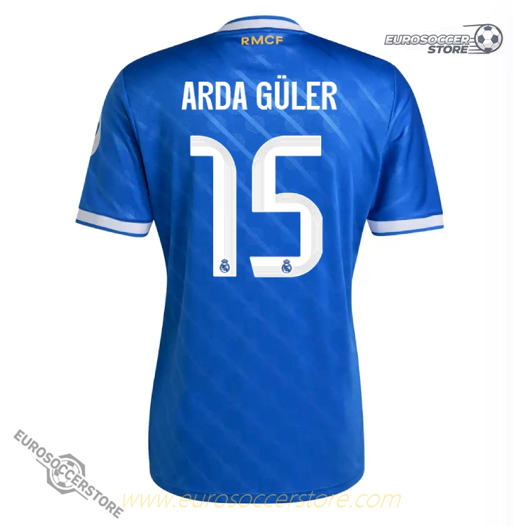 ARDA GÜLER's Number 15 Third Jersey for Real Madrid in the 25-26 Season