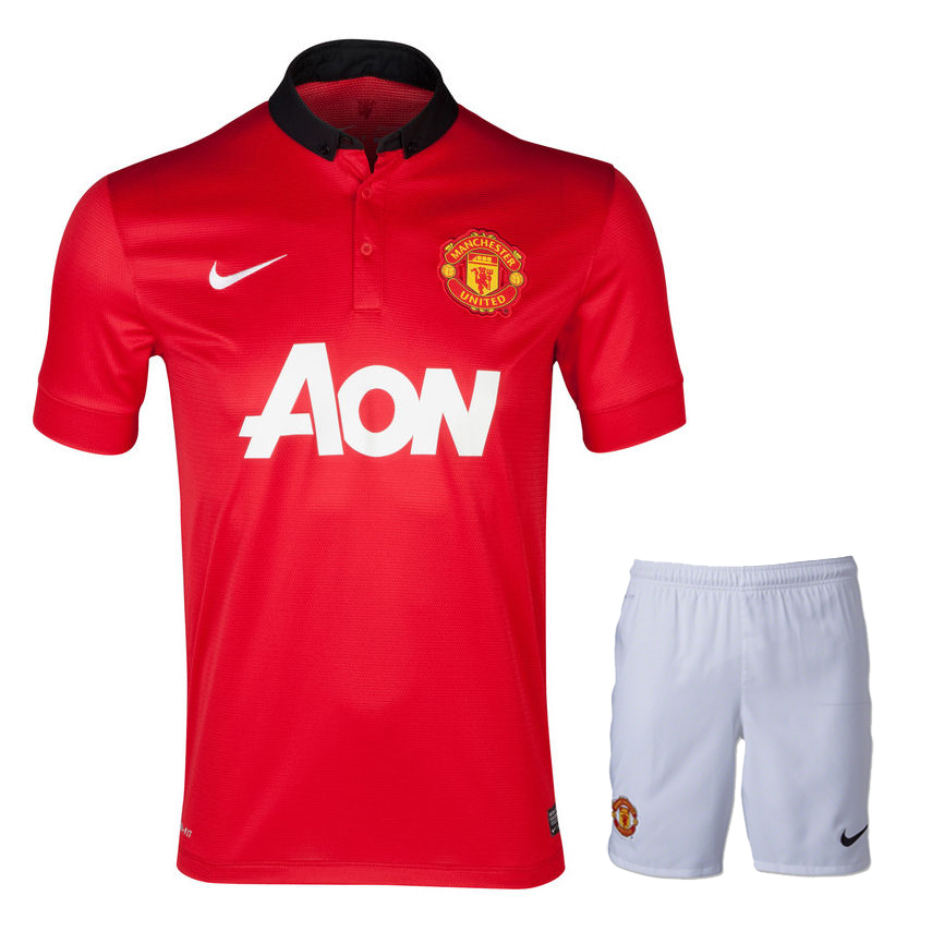 13-14 Manchester United Home Jersey KitShirtShort - Official Replica