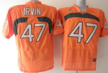 Men's None Orange 2024 comfortable Irvin Orange #47 stitched Jersey