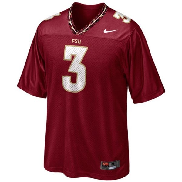 Durable Men Florida State Seminoles #3 Ej Manuel Men Red Line