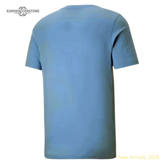 High-Quality Authentic Elite FtblESS Tee Sky 2025-2026 Man City